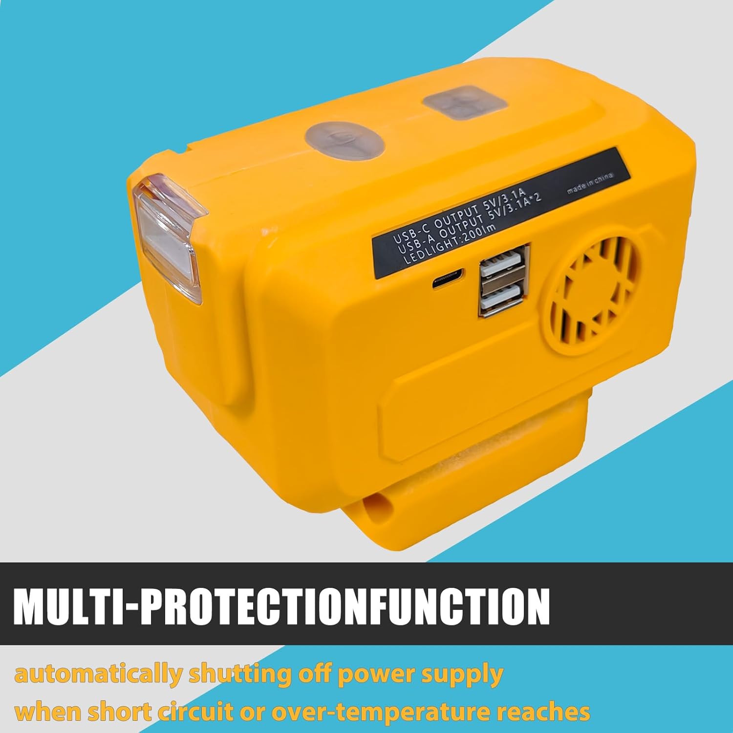 Outdoor Usb Power Outlet - For Dewalt 20V Battery Inverter Converter