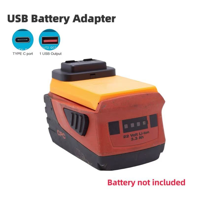 For Hilti 22v Lithium Battery  - Outdoor Usb Power Adapter review and price