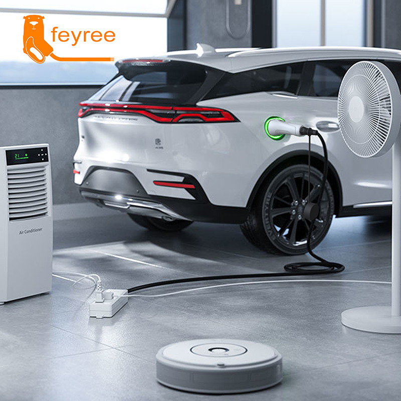Feyree V2L Cable Electric Car  - Outdoor Power Adapter review and price