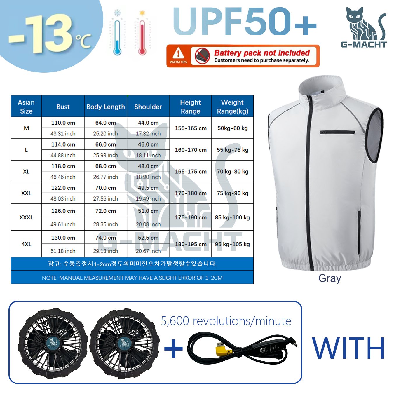 USB Cooling Fan VestG-MACHT Su - Outdoor Power Not Working review and price