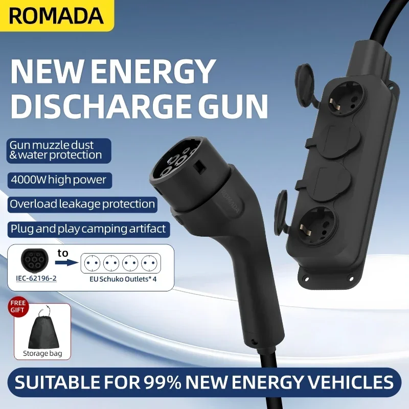 Portable 16A 4KW Electric Car  - Outdoor Power Adapter review and price