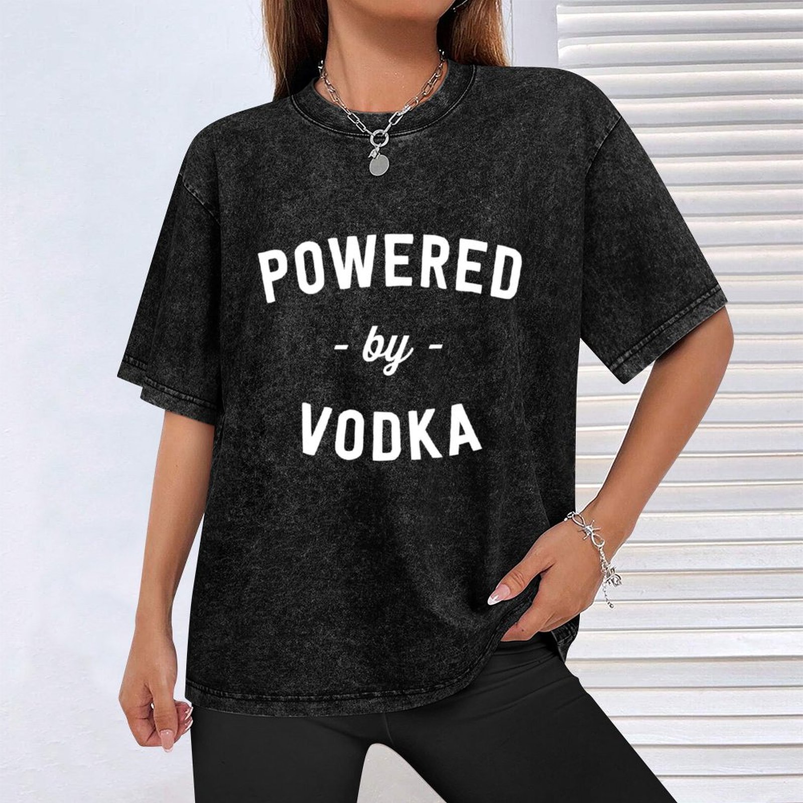 Powered By Vodka T-Shirt Work  - Outdoor Power Not Working review and price