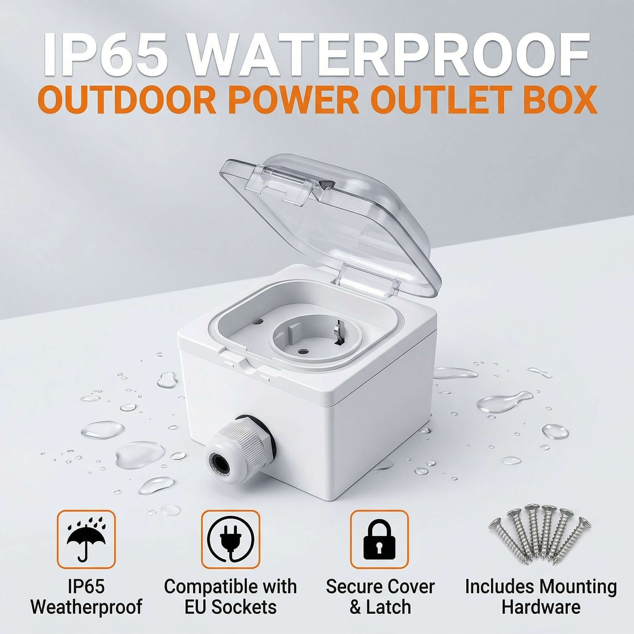 IP65 Waterproof Surface-Mount  - Outdoor Power Adapter review and price