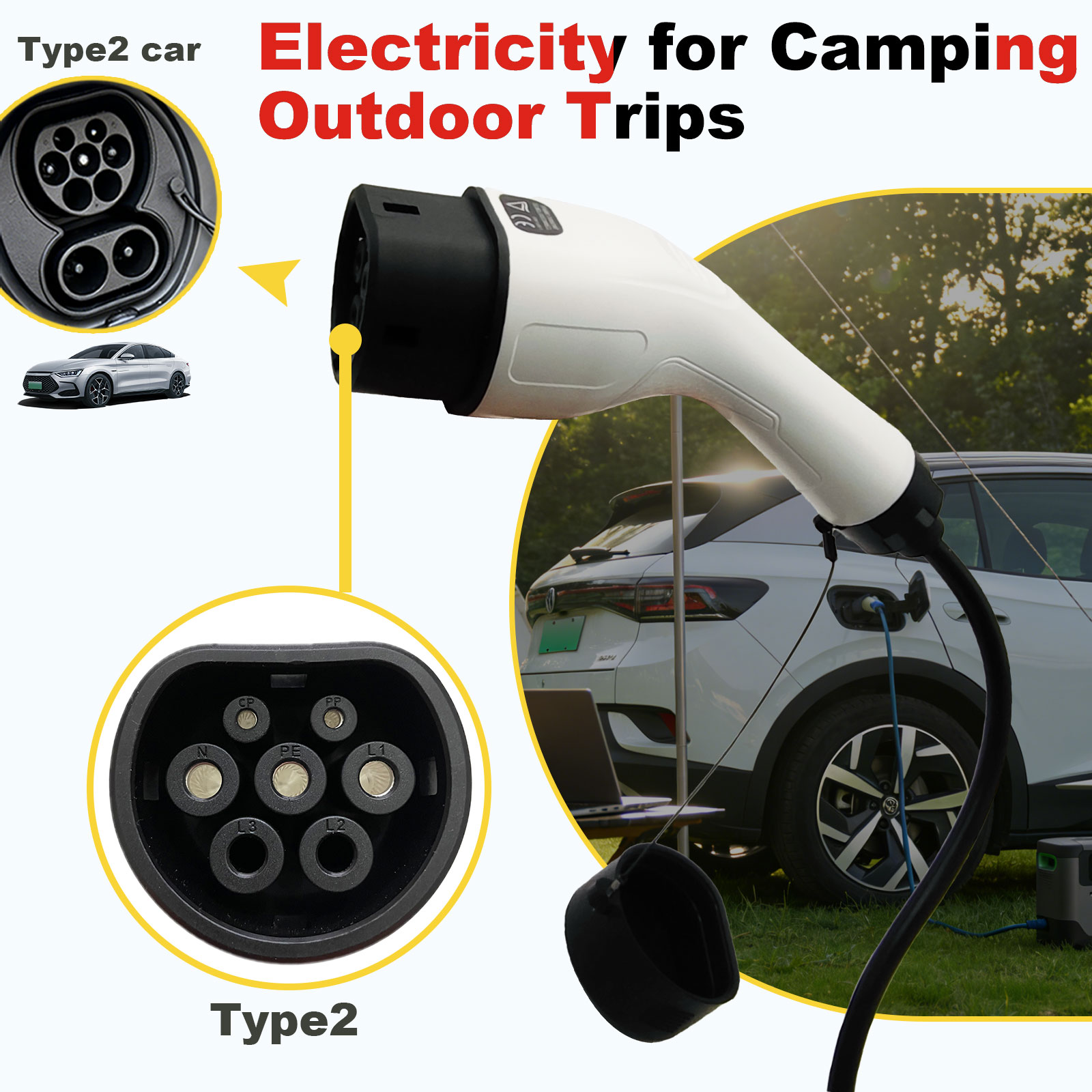 Type2 V2L Discharge Adapter 16 - Outdoor Power Adapter review and price