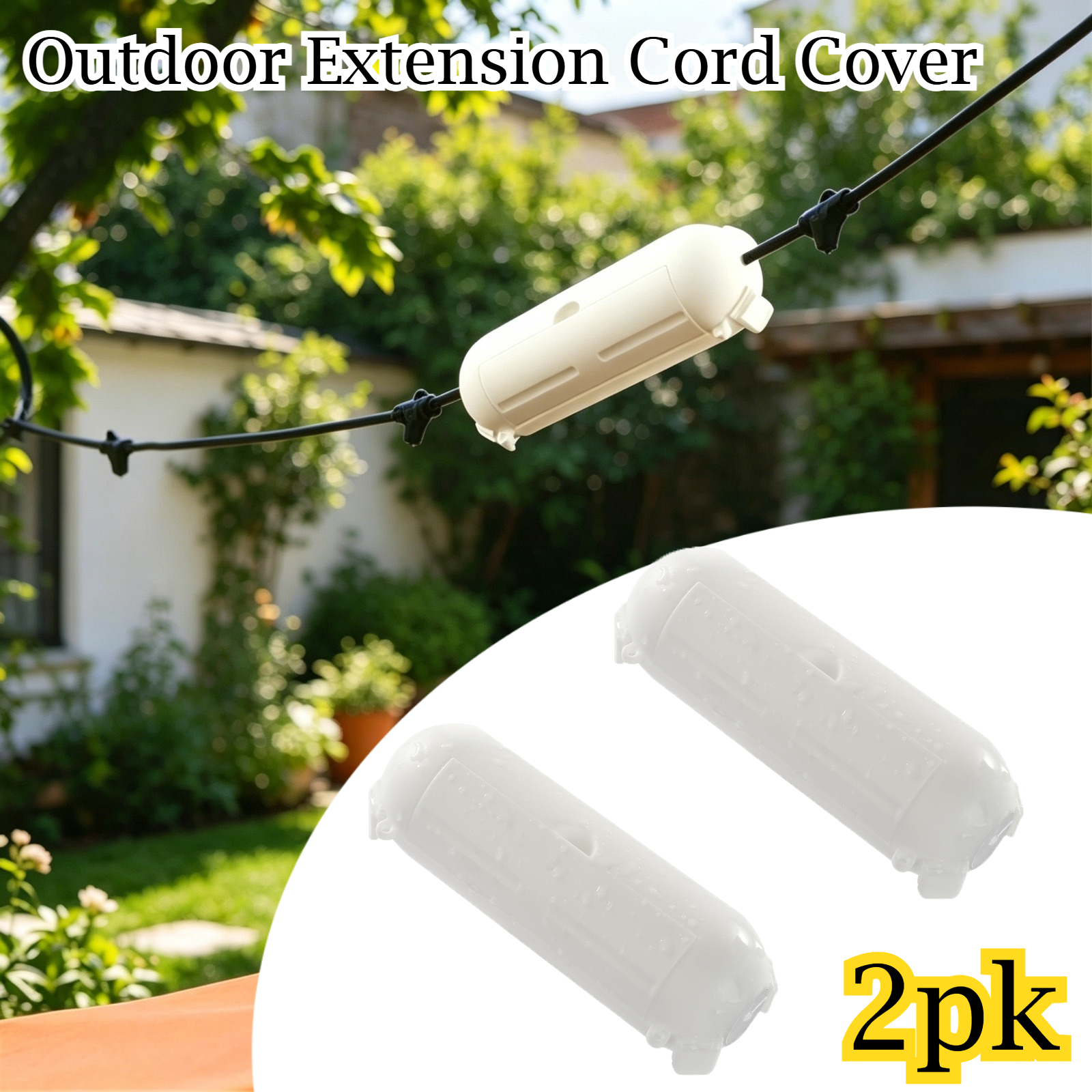 2 Pack Waterproof Outdoor Conn - Extension Cord Outdoor review and price