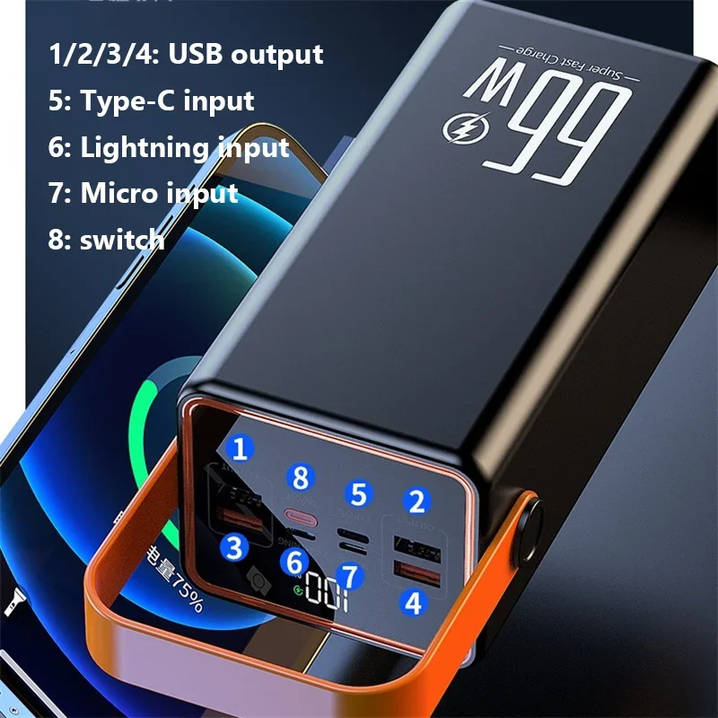 70000mAh Power Bank 22.5W Powe - Outdoor Usb Power Outlet review and price