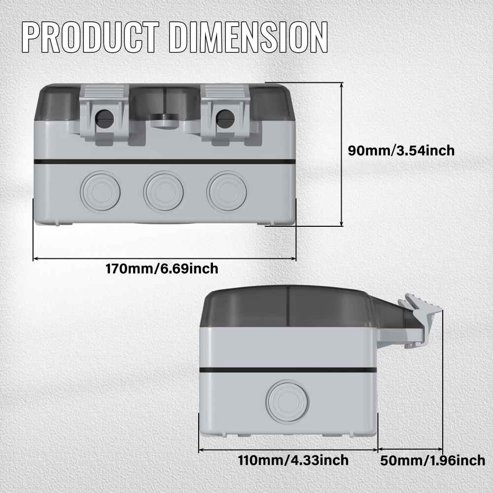 EIOMR France IP66 Weatherproof - Outdoor Usb Power Adapter review and price
