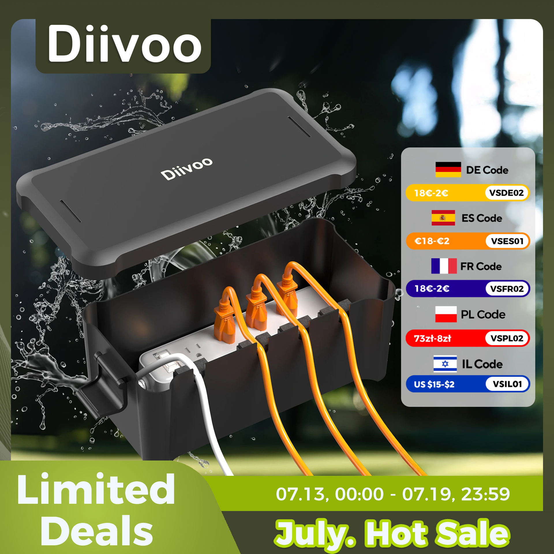 Diivoo Outdoor Waterproof Elec - Extension Cord Outdoor review and price