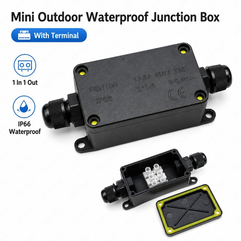 IP66 Sealed Wire Junction Box  - Outdoor Power Cable Junction Box review and price