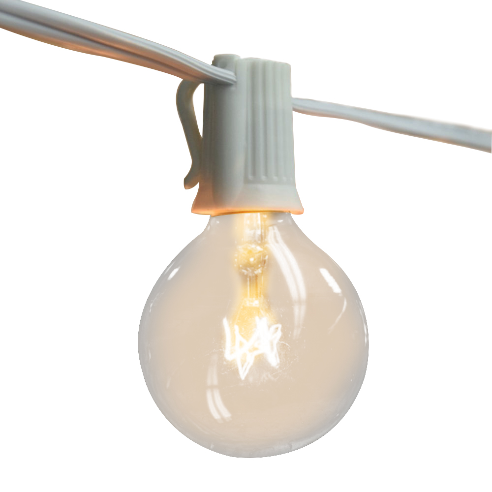 Vintage G40 Clear Bulb String  - Outdoor Power Adapter review and price