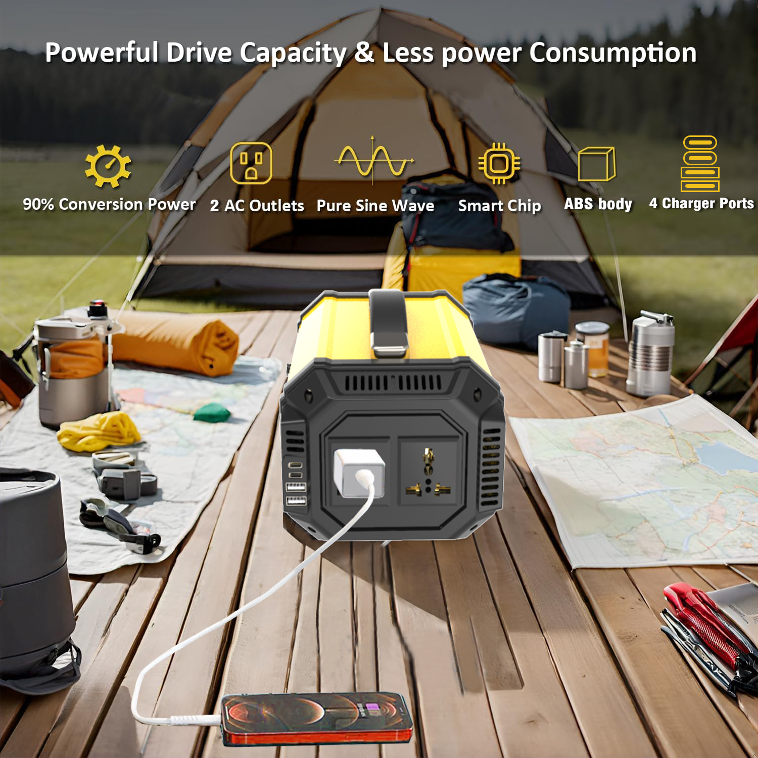 power inverter DC 12V to AC 22 - Outdoor Power Socket review and price