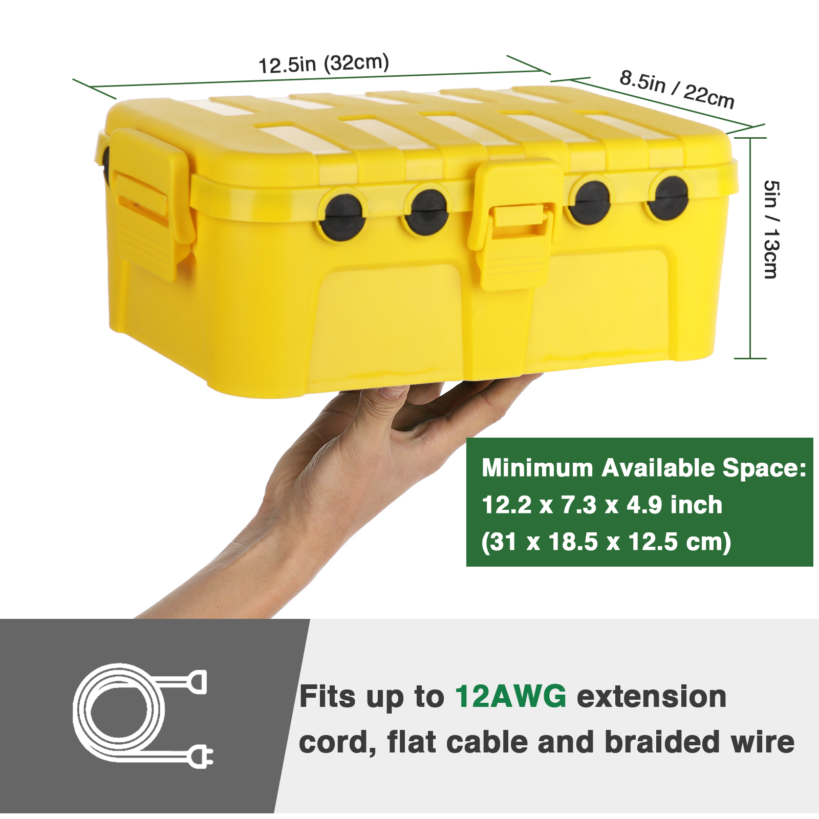 Outdoor Electrical Box Large 3 - Outdoor Power Cable Junction Box review and price