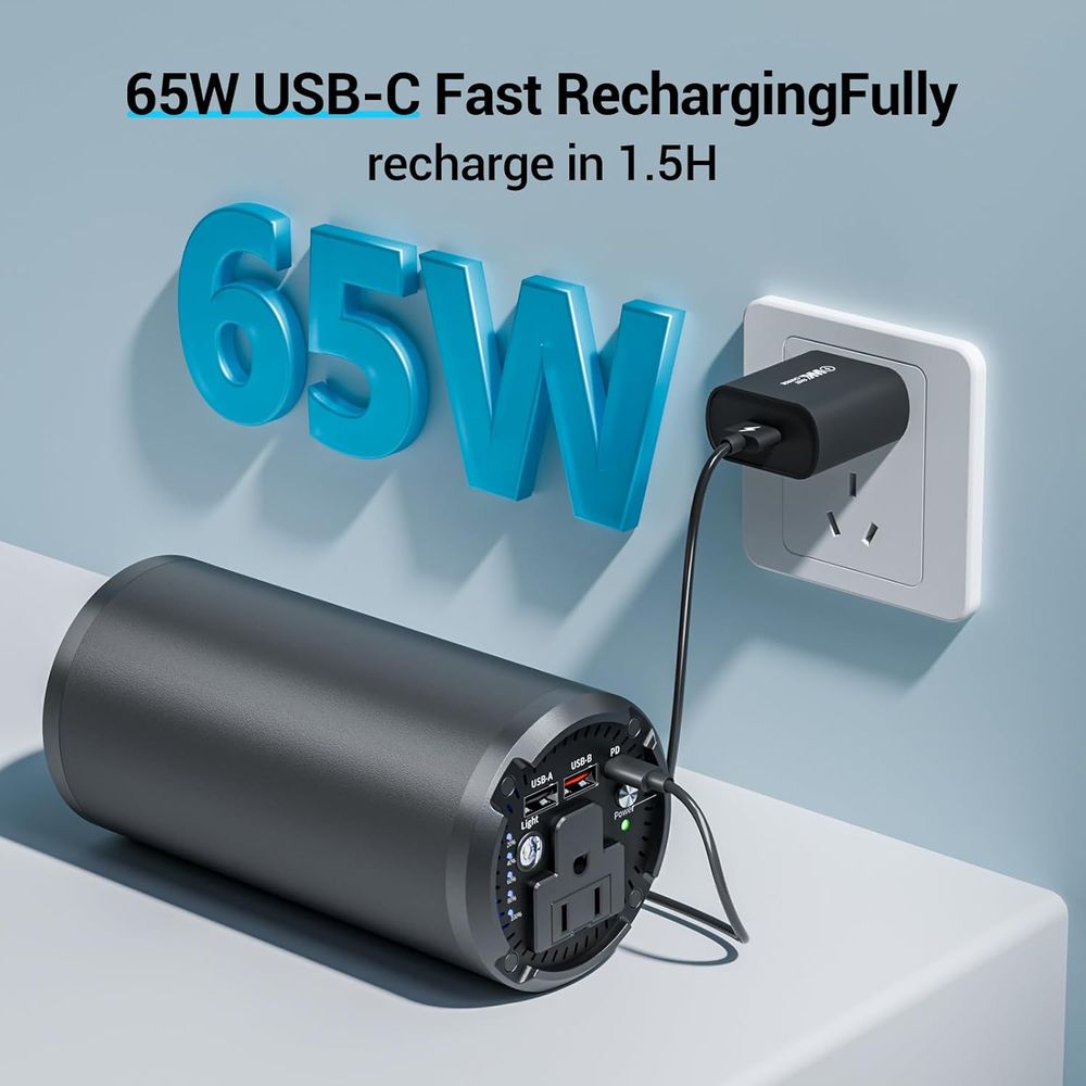 100W AC Outlet 65W PD Portable - Outdoor Usb Power Outlet review and price