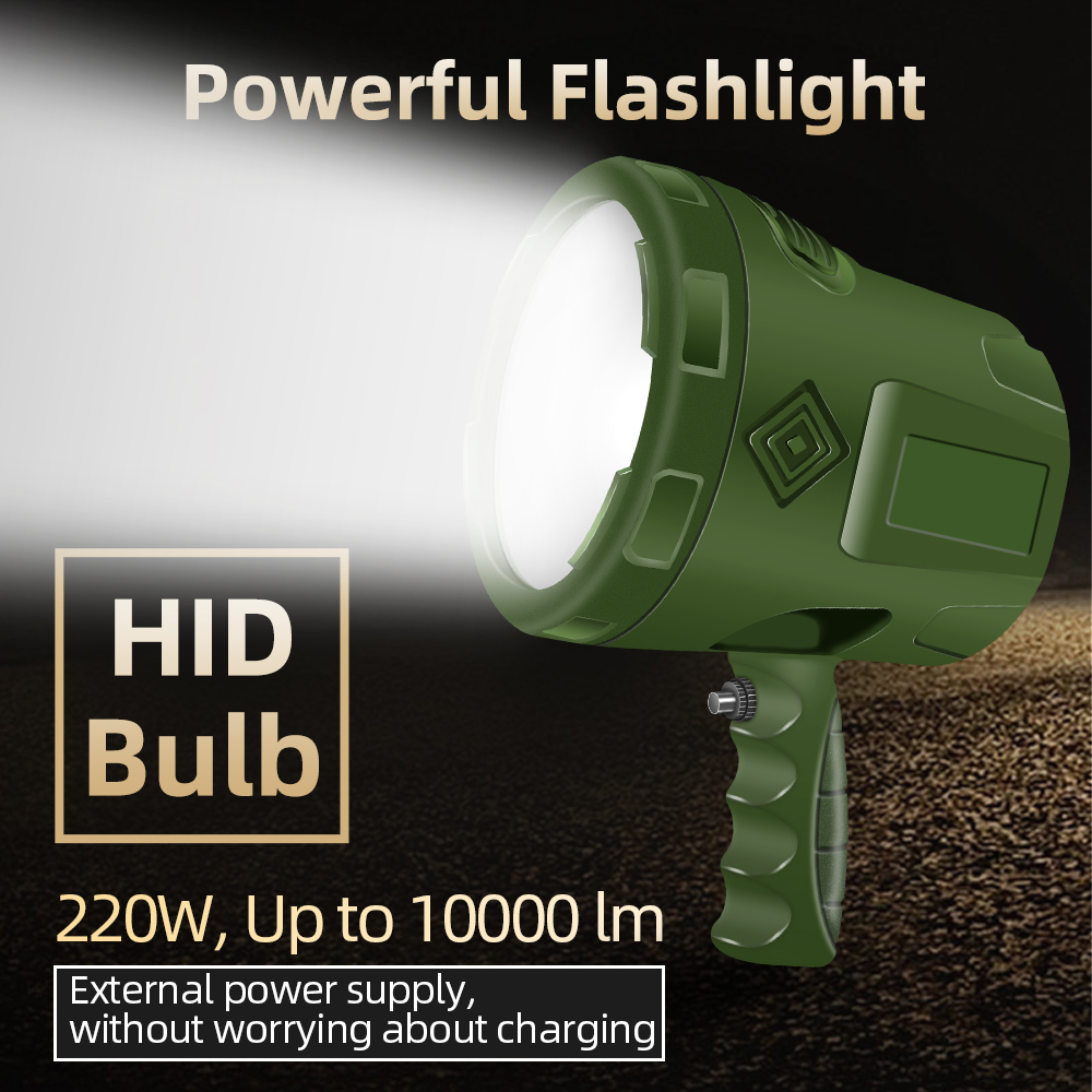 HID Spotlights Flashlight 220w - Outdoor Power Not Working review and price