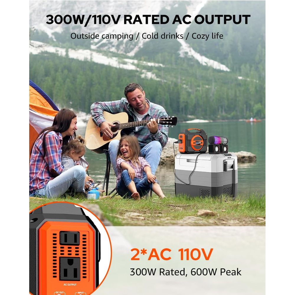 300W Portable Solar Generator  - Outdoor Usb Power Outlet review and price